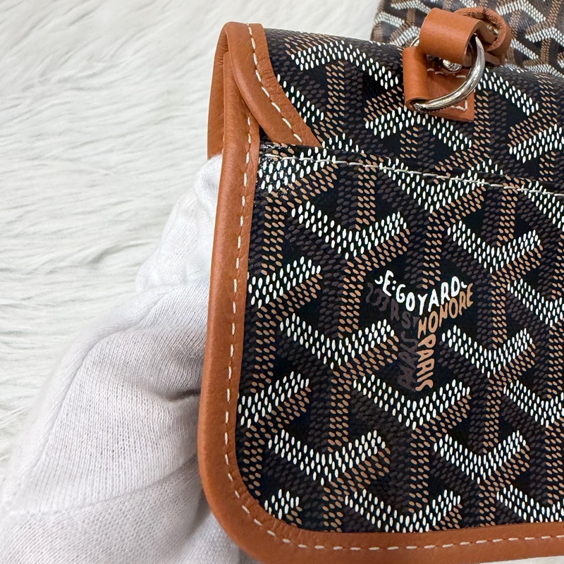 GOYARD Boheme Hobo肩背包 子母包 黑棕 經典款-48