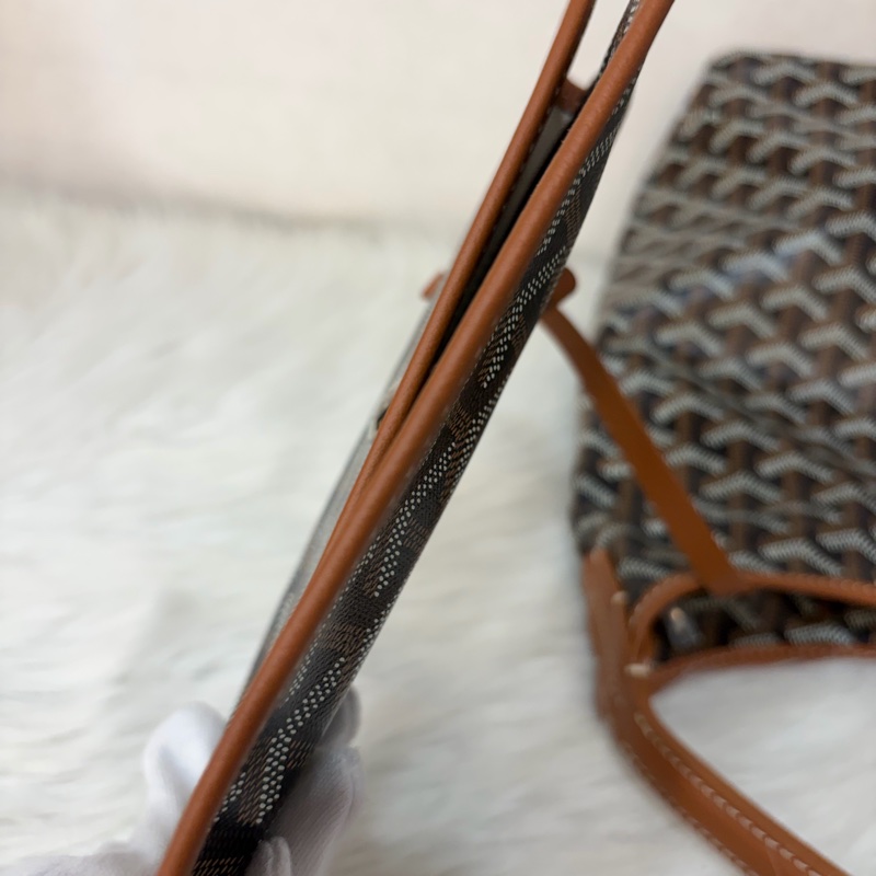 GOYARD Boheme Hobo肩背包 子母包 黑棕 經典款-49