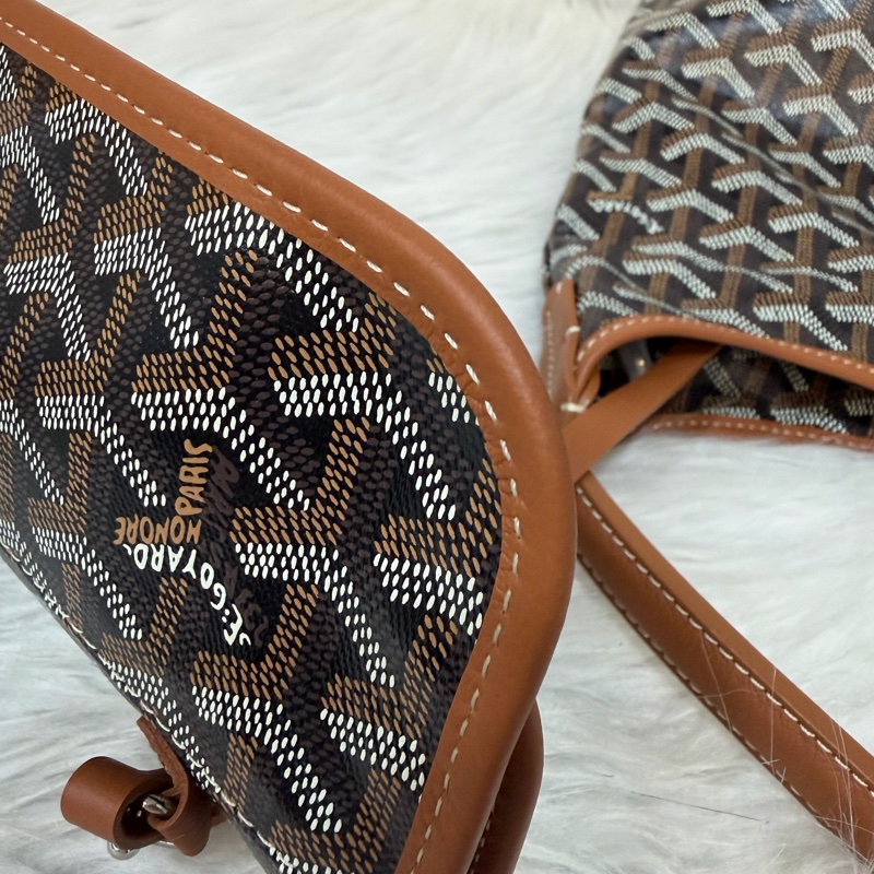 GOYARD Boheme Hobo肩背包 子母包 黑棕 經典款-53