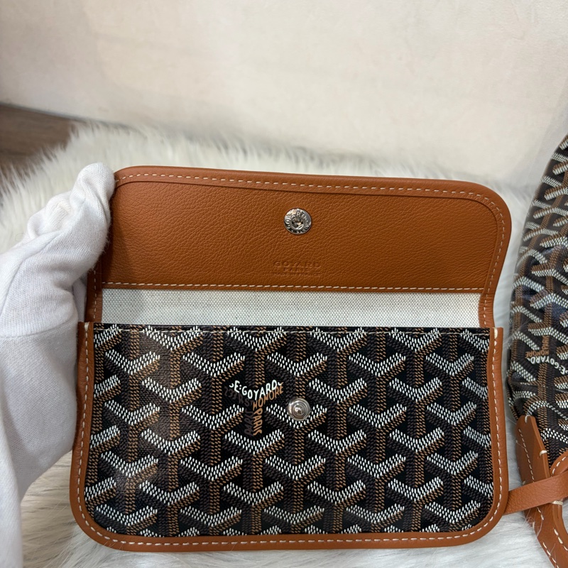 GOYARD Boheme Hobo肩背包 子母包 黑棕 經典款-57