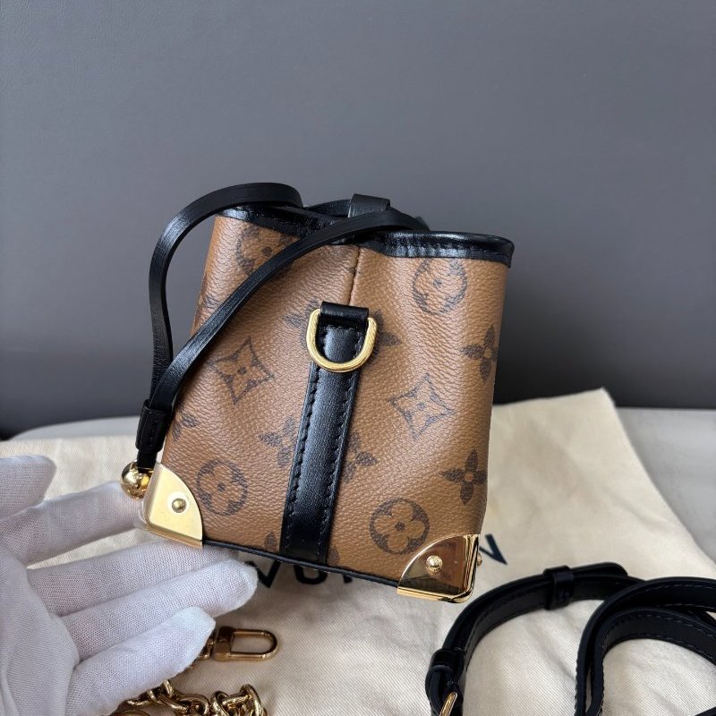 近新品 路易威登/Louis Vuitton 老花Noe Purse燒麥水桶包 芯片款-2