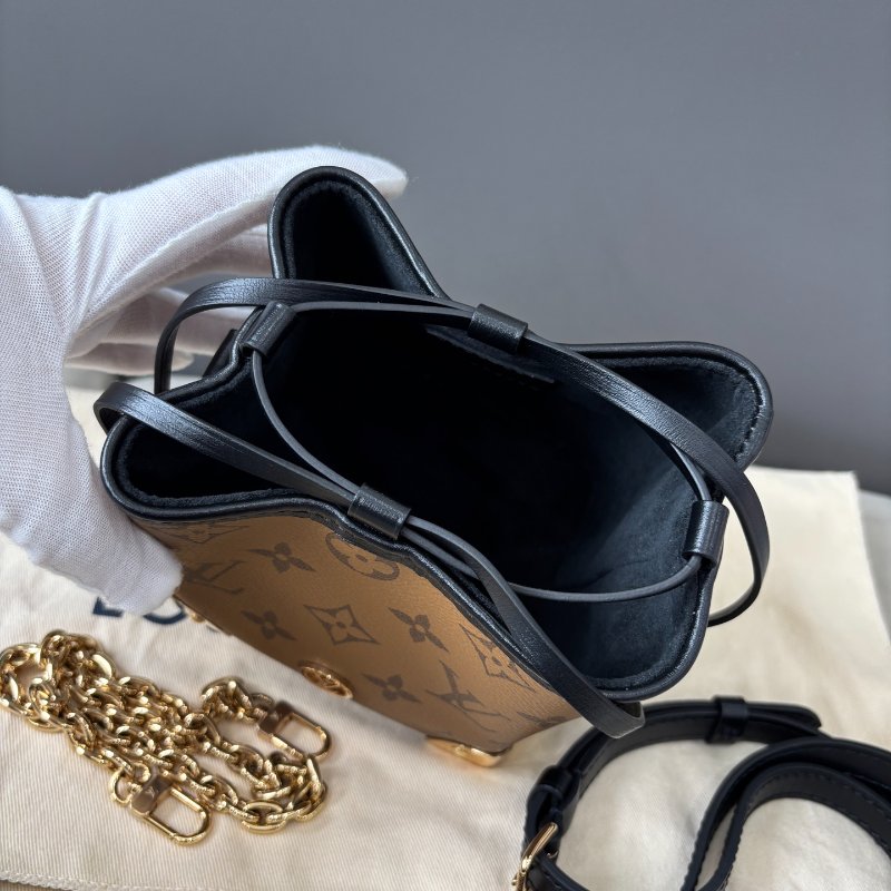 近新品 路易威登/Louis Vuitton 老花Noe Purse燒麥水桶包 芯片款-4