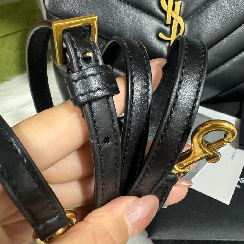 Ysl loulou 方胖子 黑金 小號-3