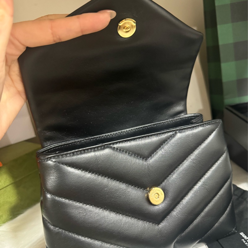 Ysl loulou 方胖子 黑金 小號-8