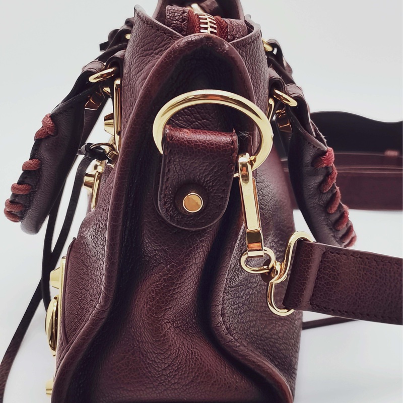 巴黎世家/Balenciaga 巴黎世家 機車金扣鉚釘流蘇包小號|95新-4