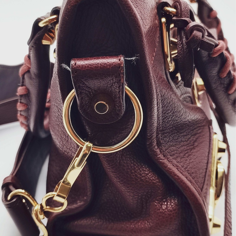 巴黎世家/Balenciaga 巴黎世家 機車金扣鉚釘流蘇包小號|95新-5