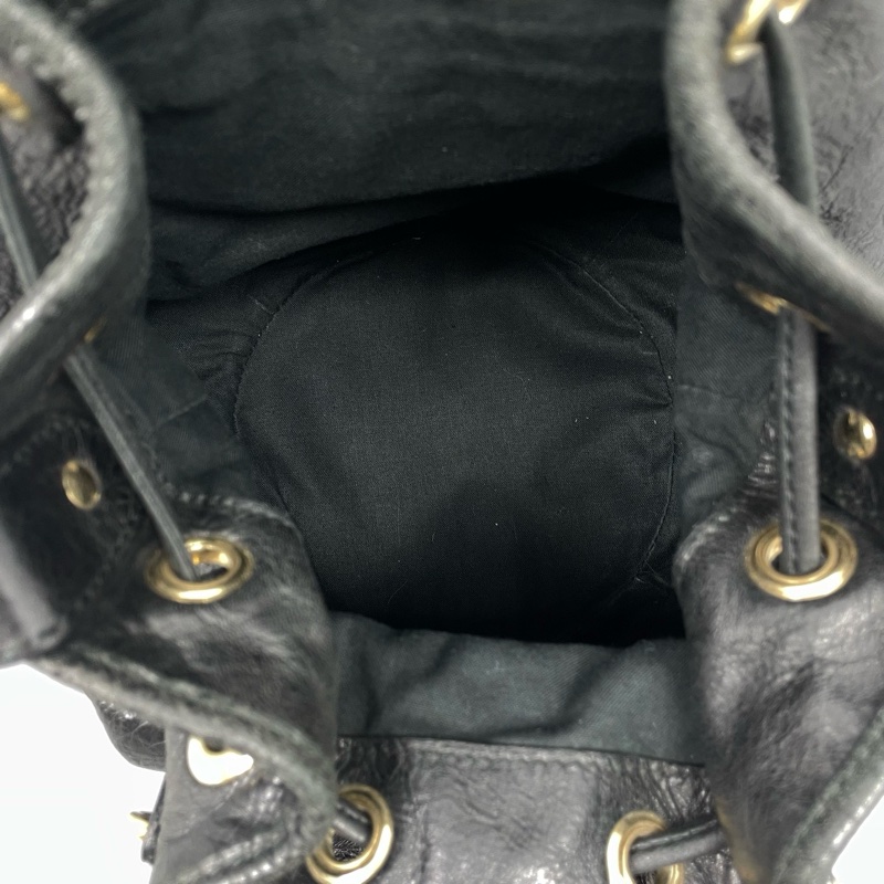 Balenciaga巴黎世家機車水桶包黑色-7