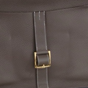 Hermès愛馬仕 Halzan 31大象灰金扣，tc拼s皮，D刻 尺寸31*20*9-7