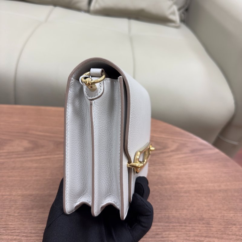 愛馬仕Hermes 豬鼻子Roulis19 珍珠灰金扣 evercolor皮-2