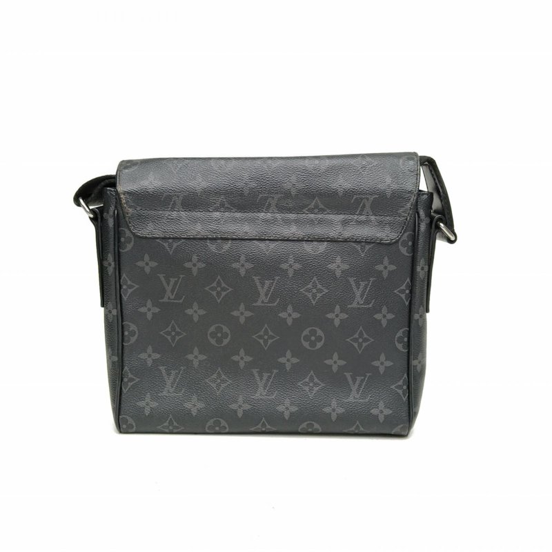 LOUIS VUITTON DISTRICT郵差包小號25黑色PVC2017肩背包-2