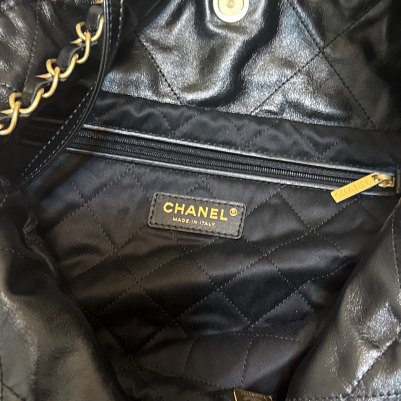 香奈儿 22Bag 小號油蜡皮 托特包-2