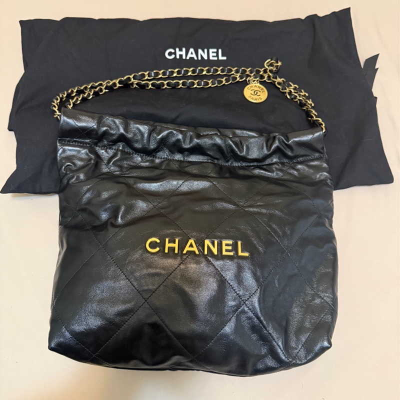 香奈儿 22Bag 小號油蜡皮 托特包-10