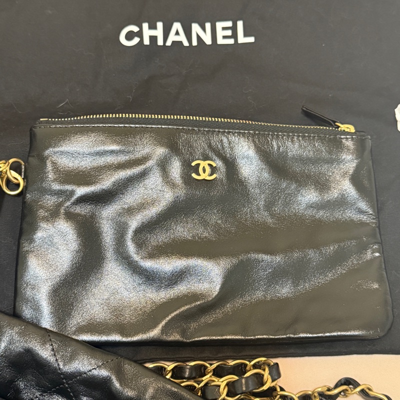 香奈儿 22Bag 小號油蜡皮 托特包-18