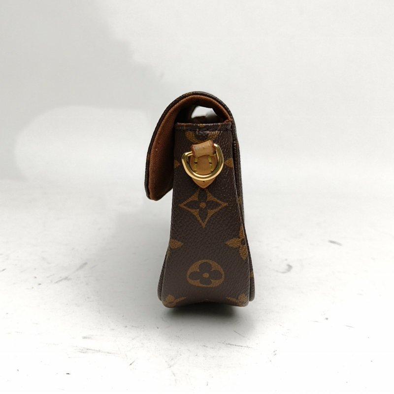 LOUIS VUITTON IVY鏈條腋下包老花PVC金扣晶片肩背包-1