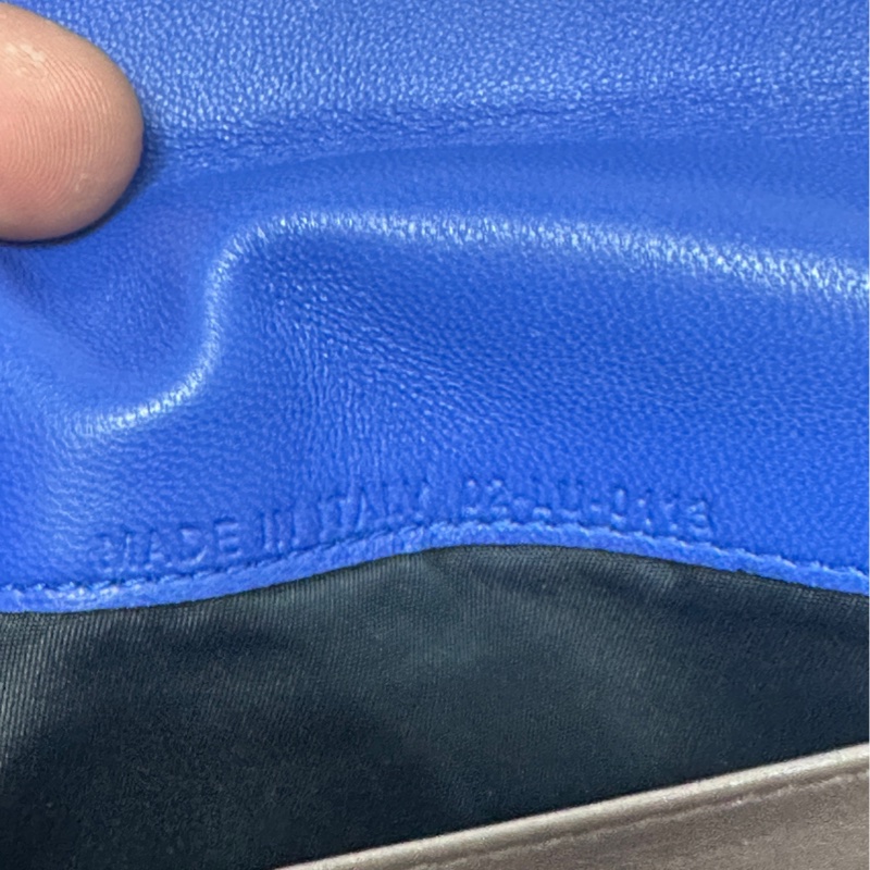 CS8841 Dior/迪澳  藍色藤格紋錢包 98新-7