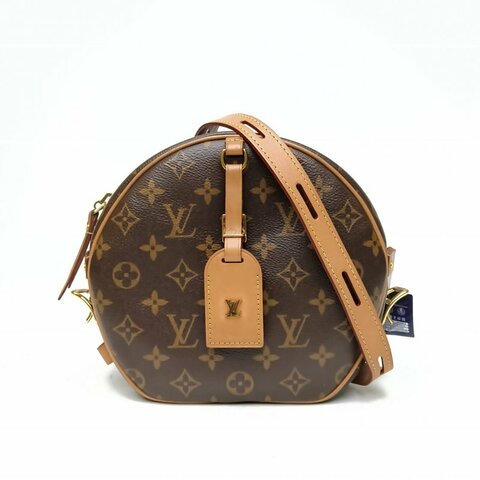 LOUIS VUITTON BOITECHAPEAUSOUPLE軟圓餅中號老花PVC2020肩背包
