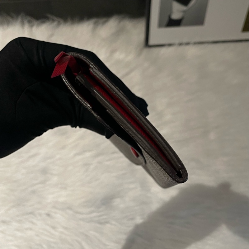 路易威登/LV 老花紅豆豆長款錢包 尺寸19×10cm  98新-7