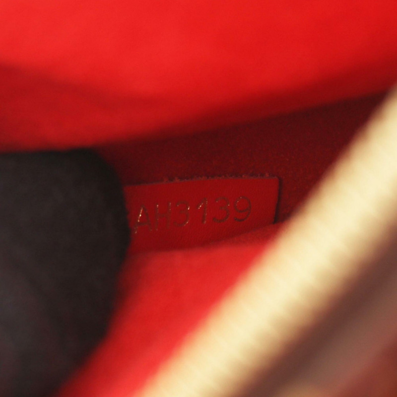 路易威登 Flower Tote 兩用手提包/手袋，塗層帆布和皮革，Monogram 圖案，女士，棕色/紅色，M43553-4