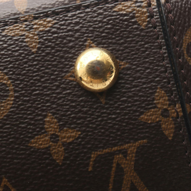 路易威登 Flower Tote 兩用手提包/手袋，塗層帆布和皮革，Monogram 圖案，女士，棕色/紅色，M43553-9