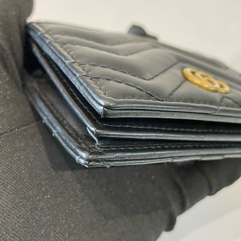 古馳 gucci marmont 黑色雙G 卡包 錢包（2-1）-6