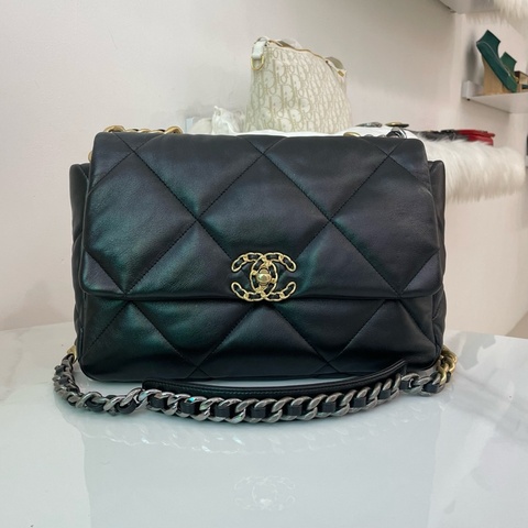 CHANEL香奈兒 19bag中號30開 🈚附件