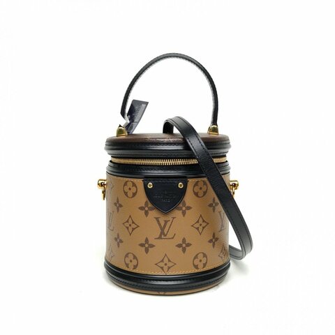 LOUIS VUITTON CANNES圓桶包拼色PVC2021老花肩背包