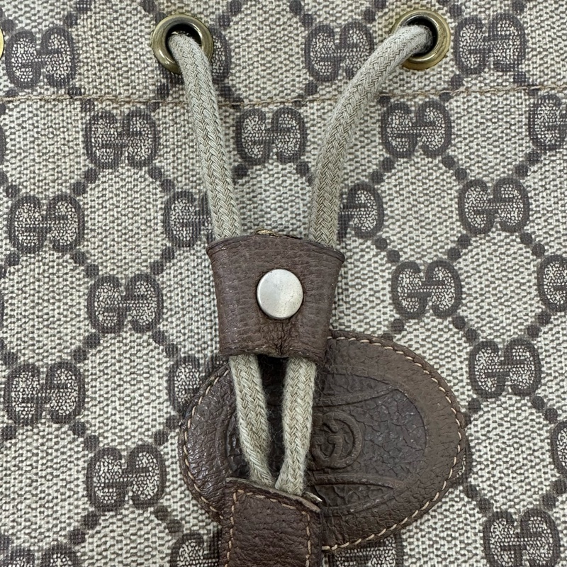 【赫蒂國際精品】Gucci 古馳 復古 GG Supreme 抽繩手拿包/束口袋-7