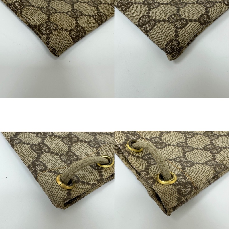 【赫蒂國際精品】Gucci 古馳 復古 GG Supreme 抽繩手拿包/束口袋-15