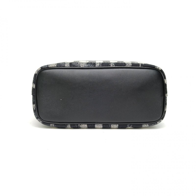 CELINE 黑白帆布softcube手提盒子包肩背包-4