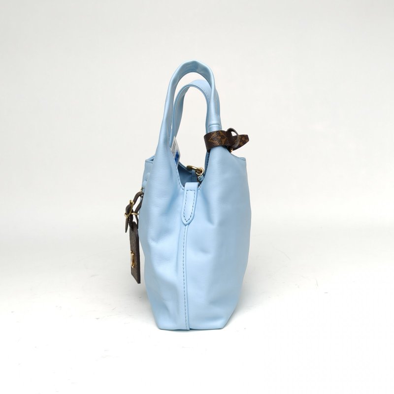 LOUIS VUITTON Atlantis菜籃子小號藍色羊皮晶片SUNYitian聯名肩背包-1