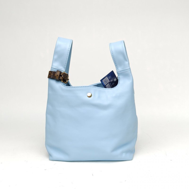 LOUIS VUITTON Atlantis菜籃子小號藍色羊皮晶片SUNYitian聯名肩背包-2