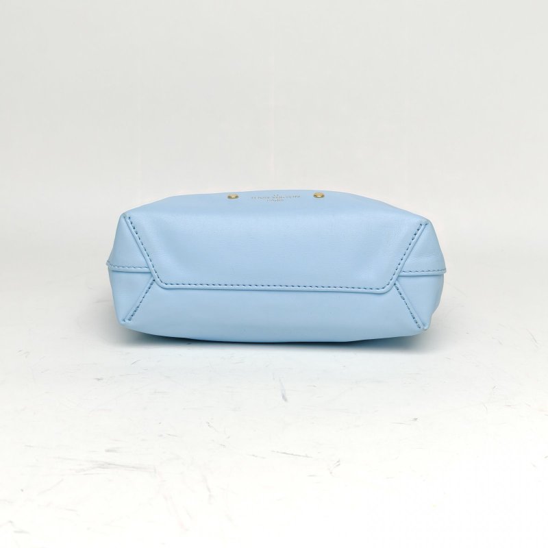 LOUIS VUITTON Atlantis菜籃子小號藍色羊皮晶片SUNYitian聯名肩背包-4