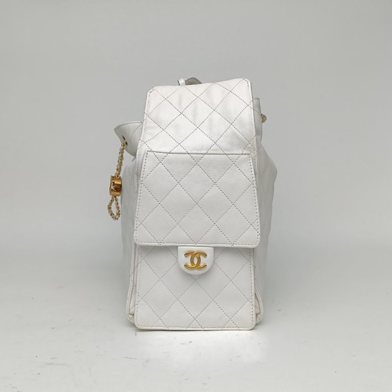 CHANEL 25BAG腋下包中號黑色荔枝牛皮晶片金扣肩背包-1