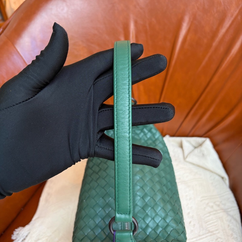 Bottega Veneta 葆蝶家  綠色飯盒 底長25cm🈚附件-4