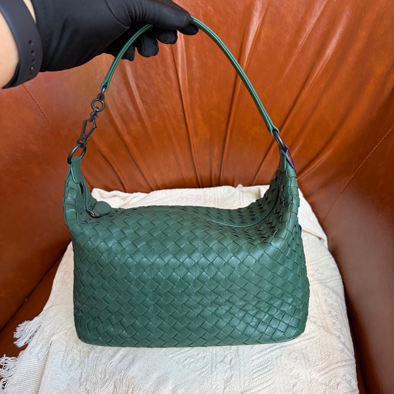 Bottega Veneta 葆蝶家  綠色飯盒 底長25cm🈚附件-5