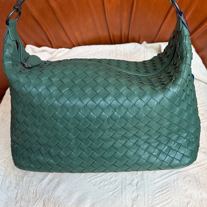 Bottega Veneta 葆蝶家  綠色飯盒 底長25cm🈚附件-7