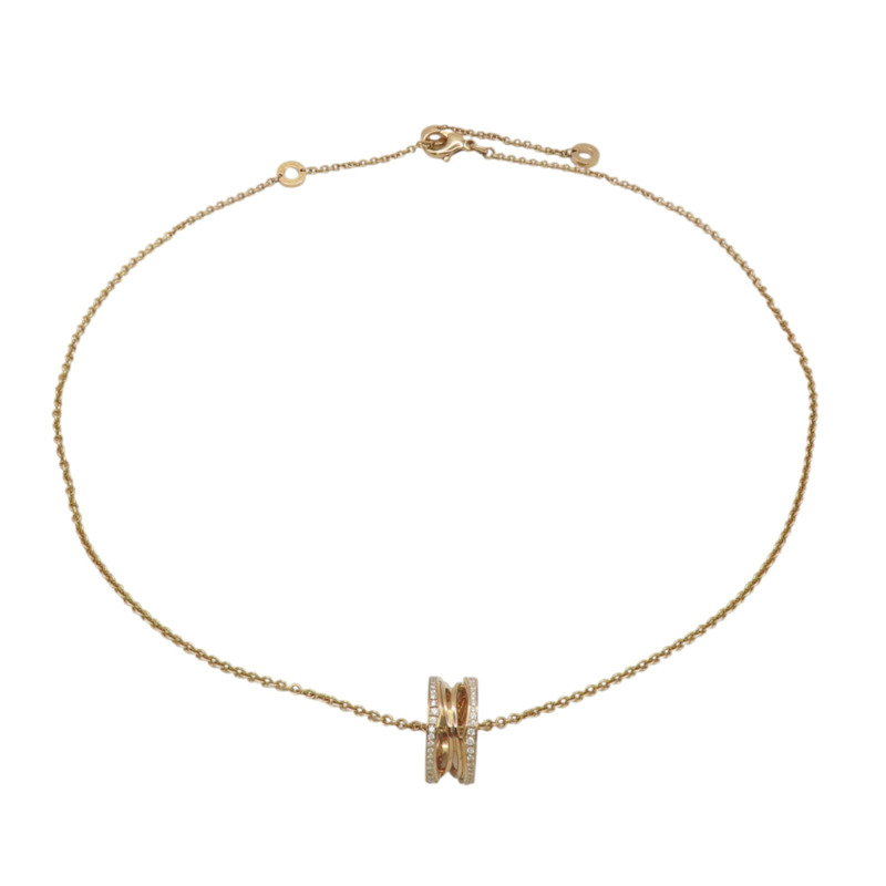 18K玫瑰金 鑽石 B.zero1 項鍊【BVLGARI 寶格麗】 354195-1
