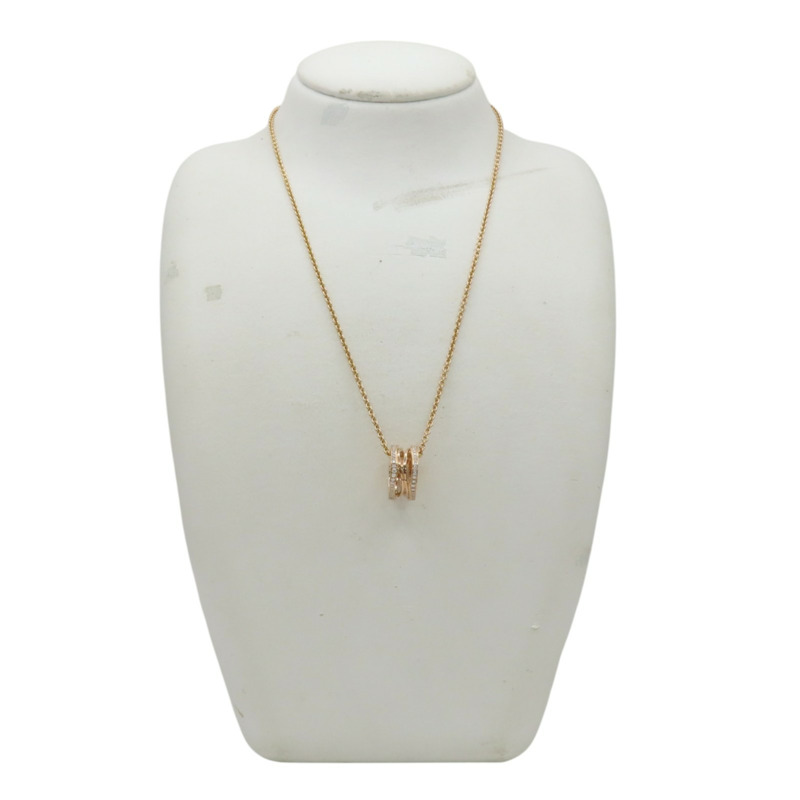 18K玫瑰金 鑽石 B.zero1 項鍊【BVLGARI 寶格麗】 354195-10