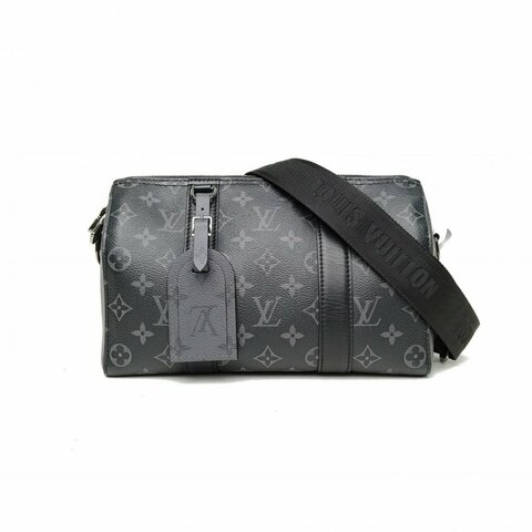 LOUIS VUITTON KEEPALLCity黑色PVC晶片肩背包