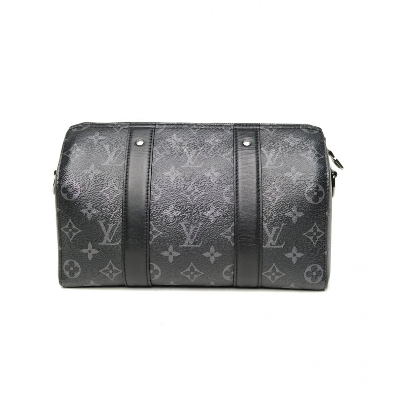 LOUIS VUITTON KEEPALLCity黑色PVC晶片肩背包-2