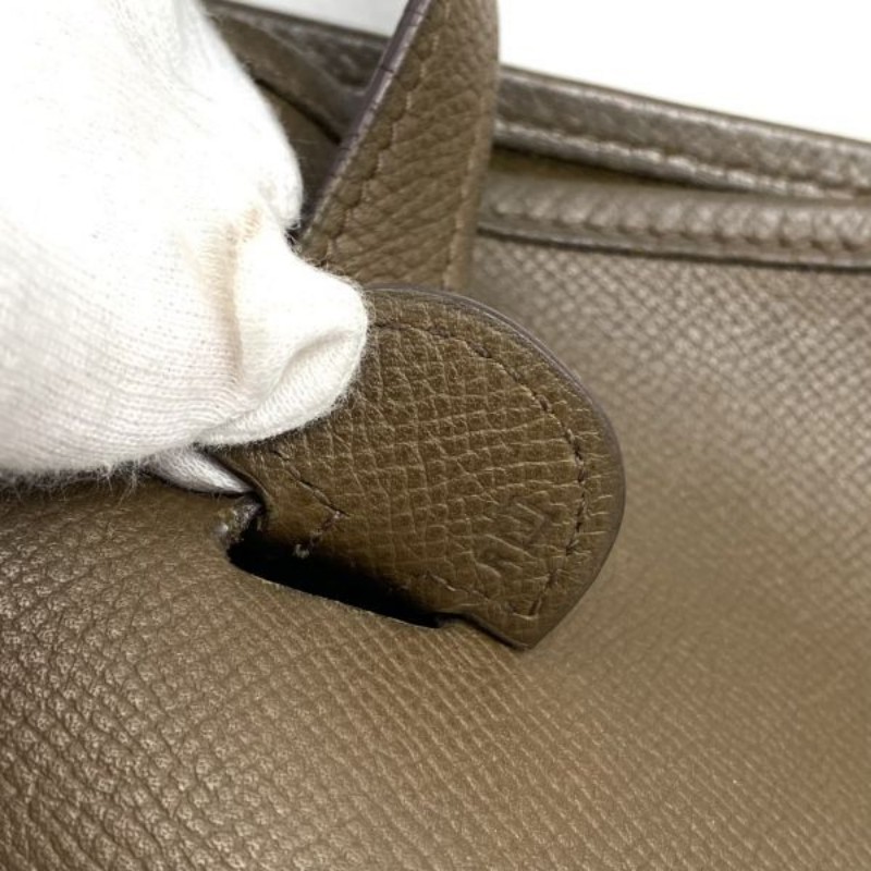 愛馬仕 Hermès Evelyne 29 大象灰 側背包-4