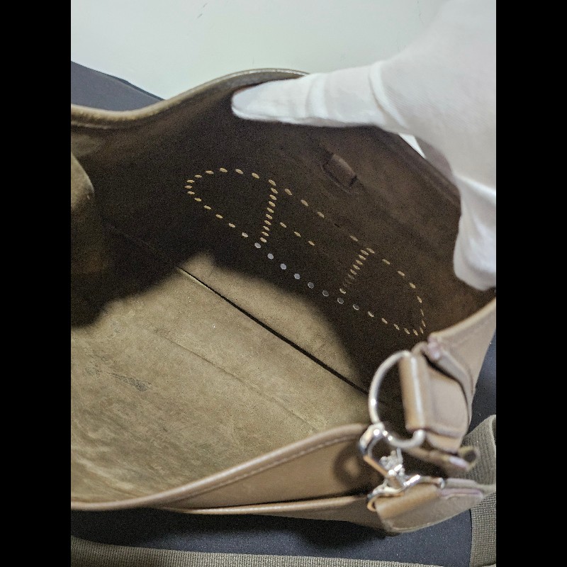 愛馬仕 Hermès Evelyne 29 大象灰 側背包-9