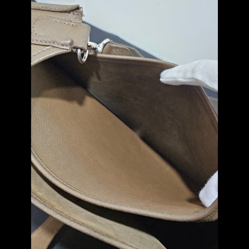 愛馬仕 Hermès Evelyne 29 大象灰 側背包-10