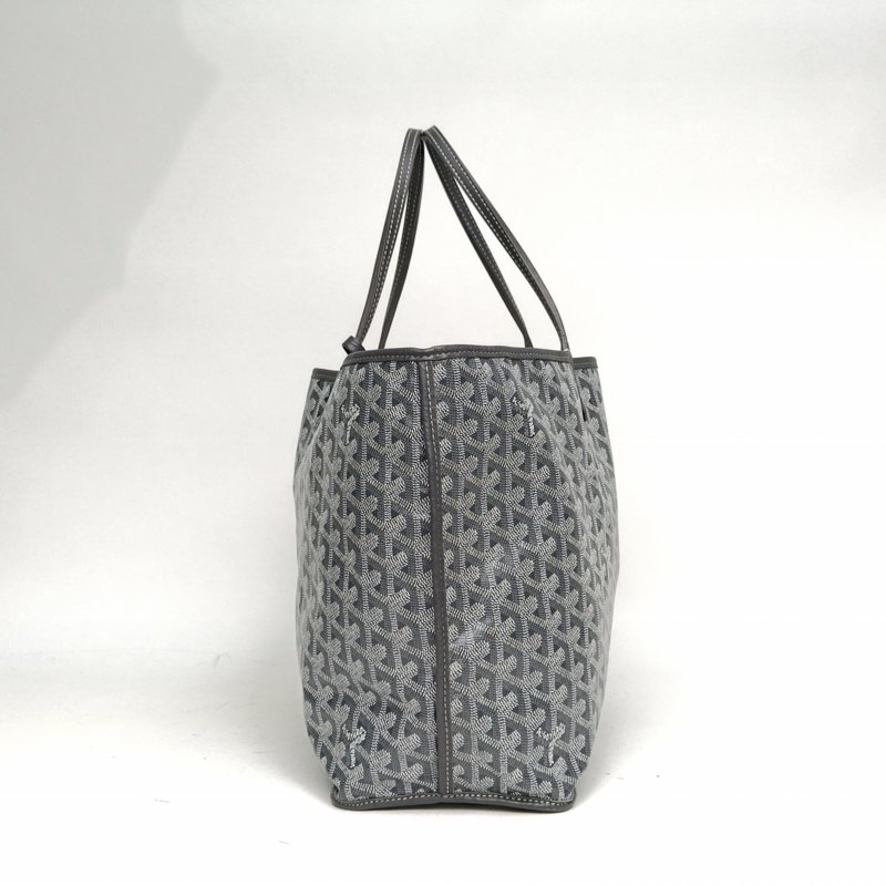 GOYARD 灰色PVC銀扣Anjou雙面購物袋中號肩背包-1
