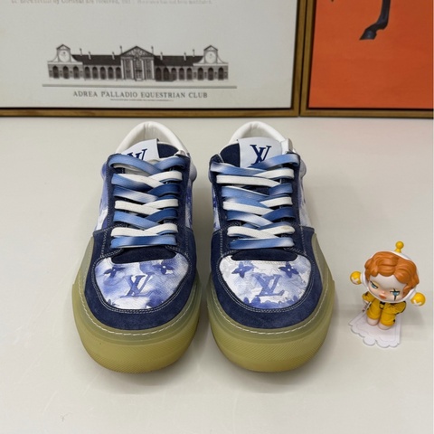 Louis Vuitton LV Ollie 藍色水墨板鞋 8碼 98🆕