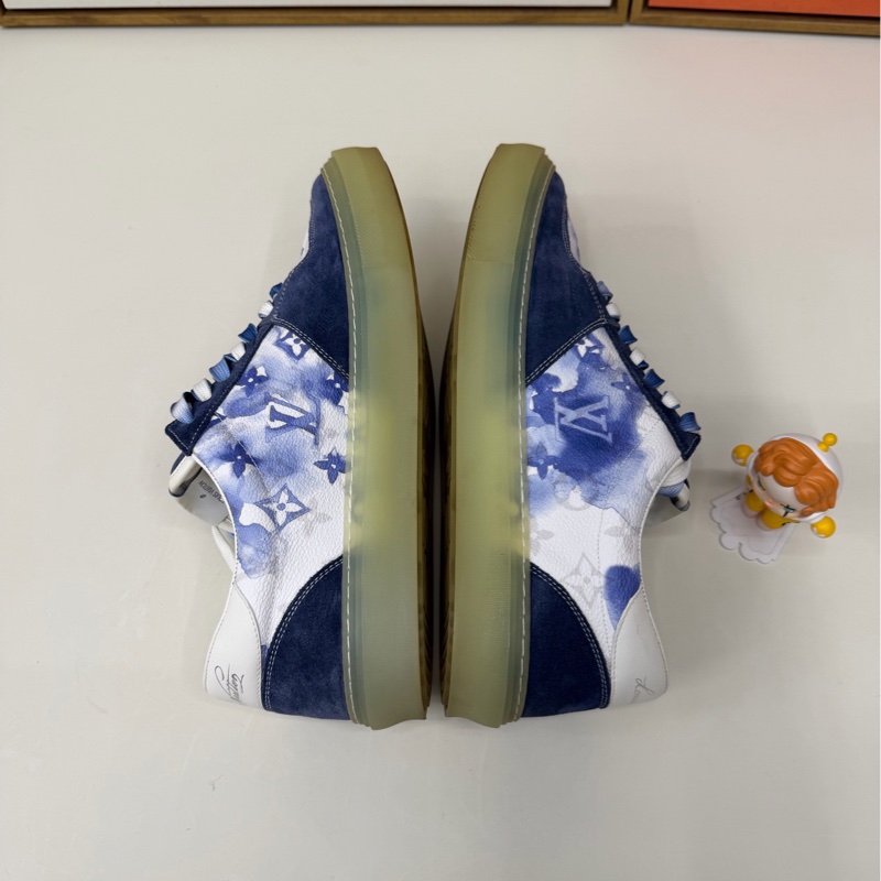 Louis Vuitton LV Ollie 藍色水墨板鞋 8碼 98🆕-1