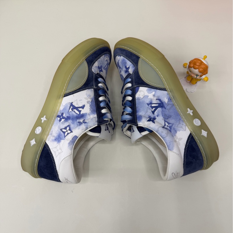 Louis Vuitton LV Ollie 藍色水墨板鞋 8碼 98🆕-2