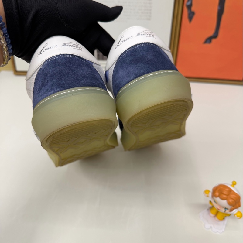Louis Vuitton LV Ollie 藍色水墨板鞋 8碼 98🆕-4