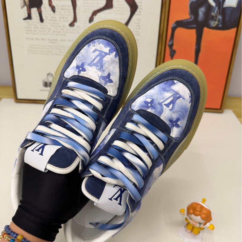 Louis Vuitton LV Ollie 藍色水墨板鞋 8碼 98🆕-5