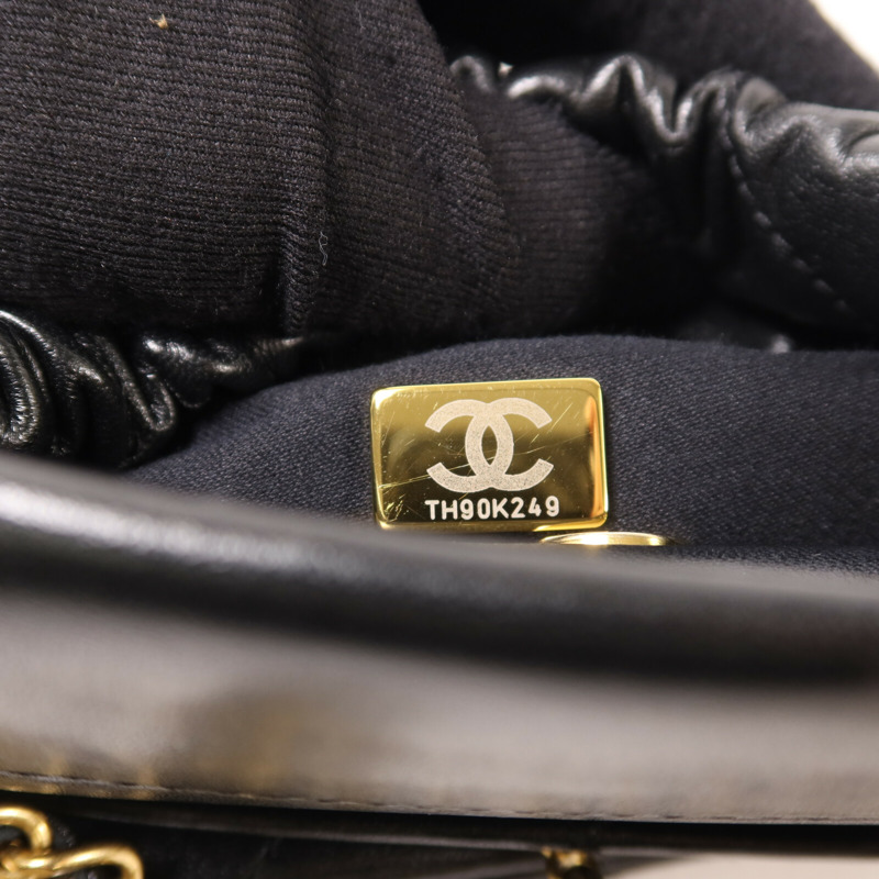 CHANEL 羊皮皮革Mini Resin Charms Bag鏈帶手挽肩背兩用袋-6